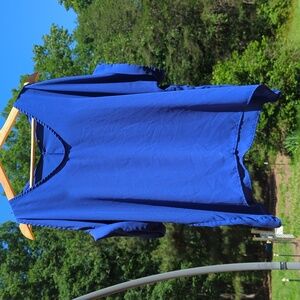 Slit shoulder dress top neon